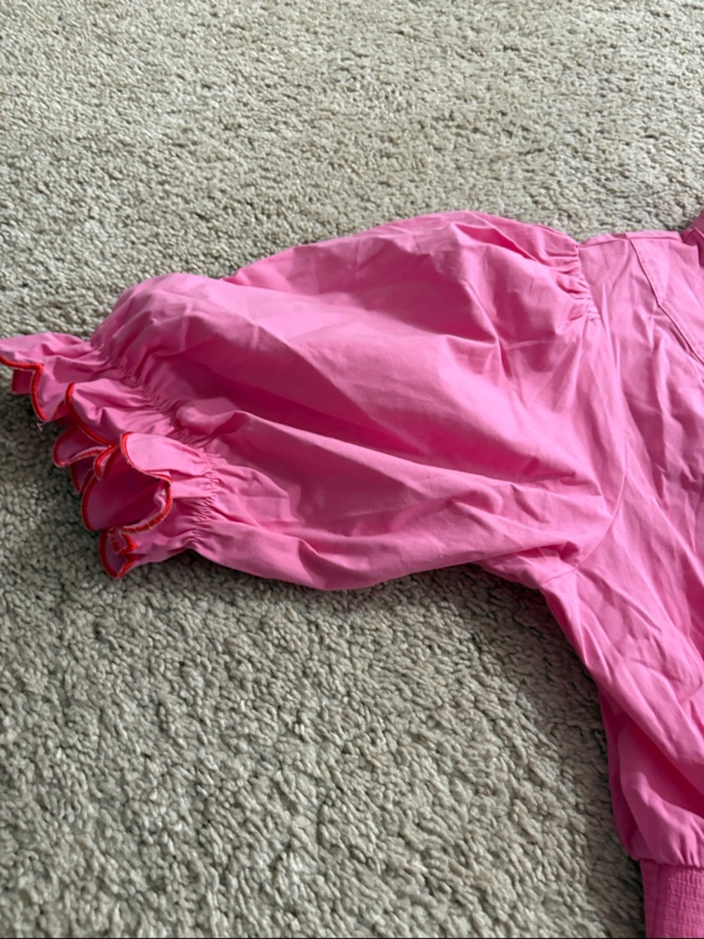 Women’s Pink Tiered Midi Dress with Ruffle Trim - Picture 5 of 7